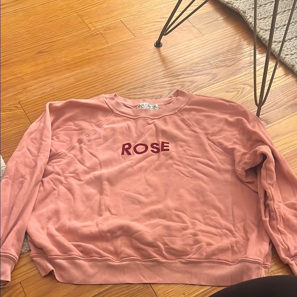 Wildfox Pink 'ROSE' Sweatshirt